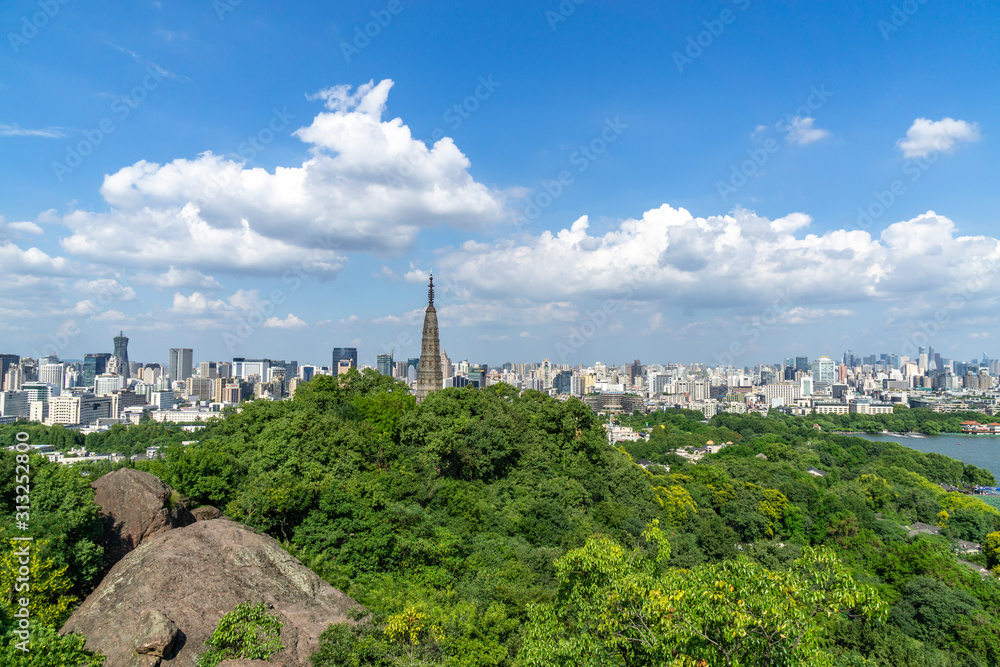 中国杭州全景