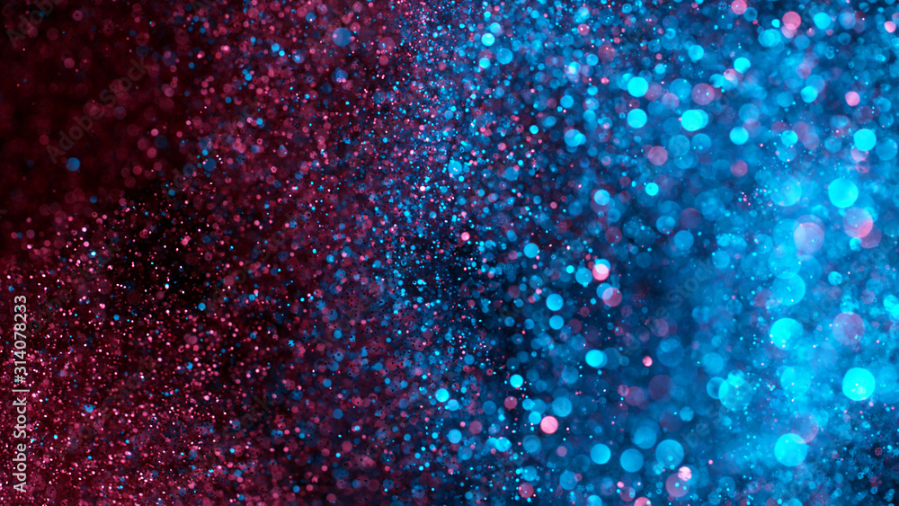 Abstract neon glittering background