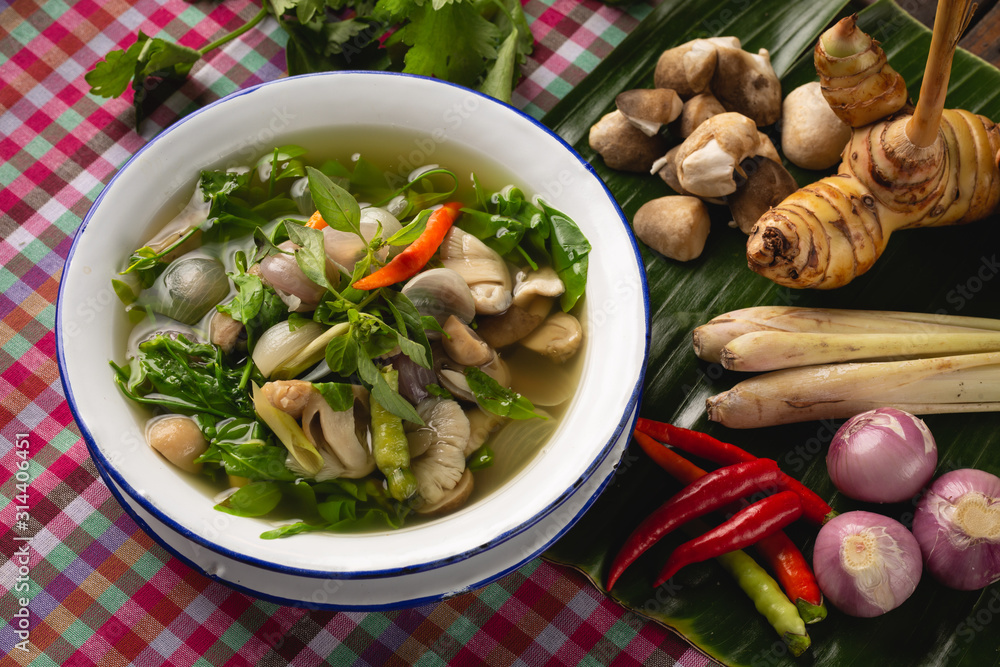 [泰国峨山食品]草菇咖喱，泰国峨山当地食品，泰国