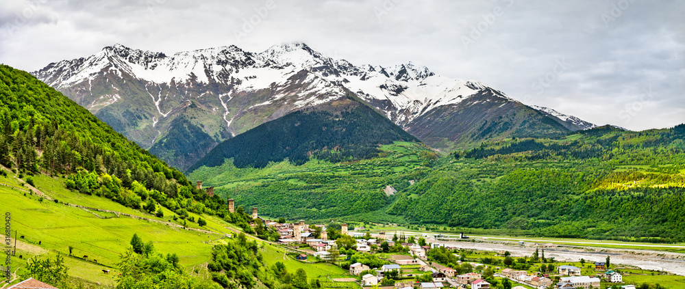 The Caucasus Mountains at Mestia - Upper Svaneti, Georgia