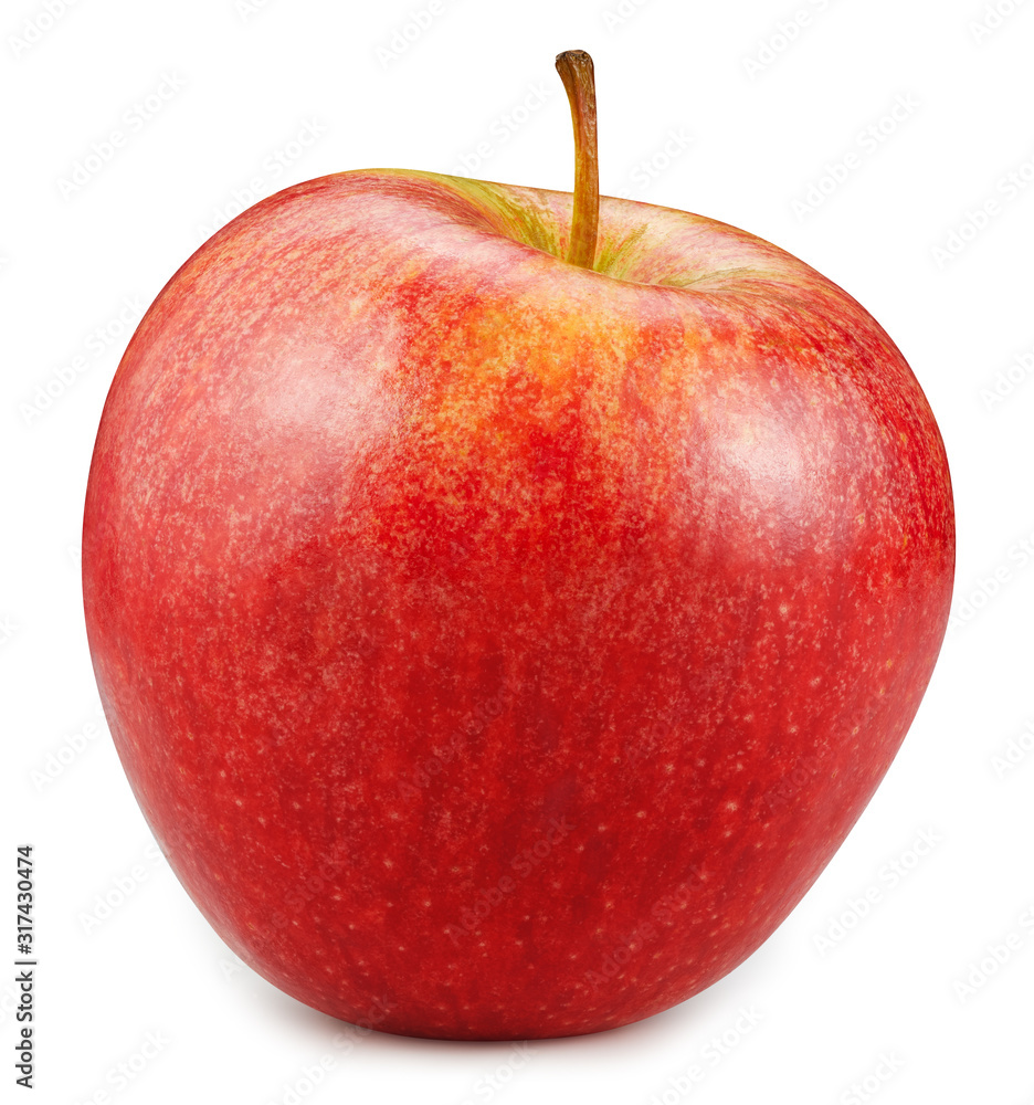 Red apple isolated on white