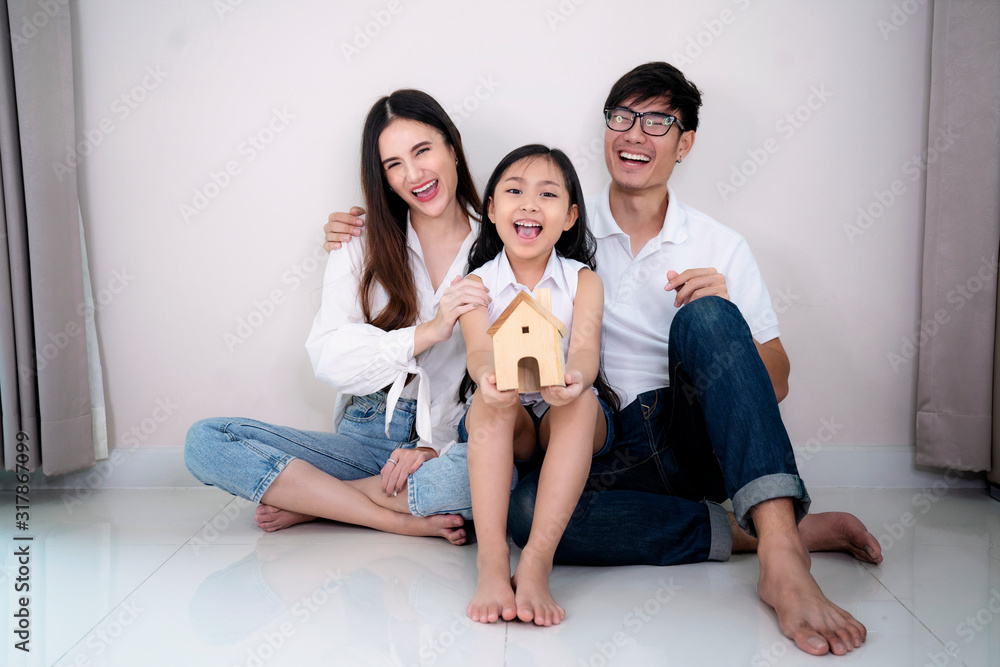 concept housing a young asian family