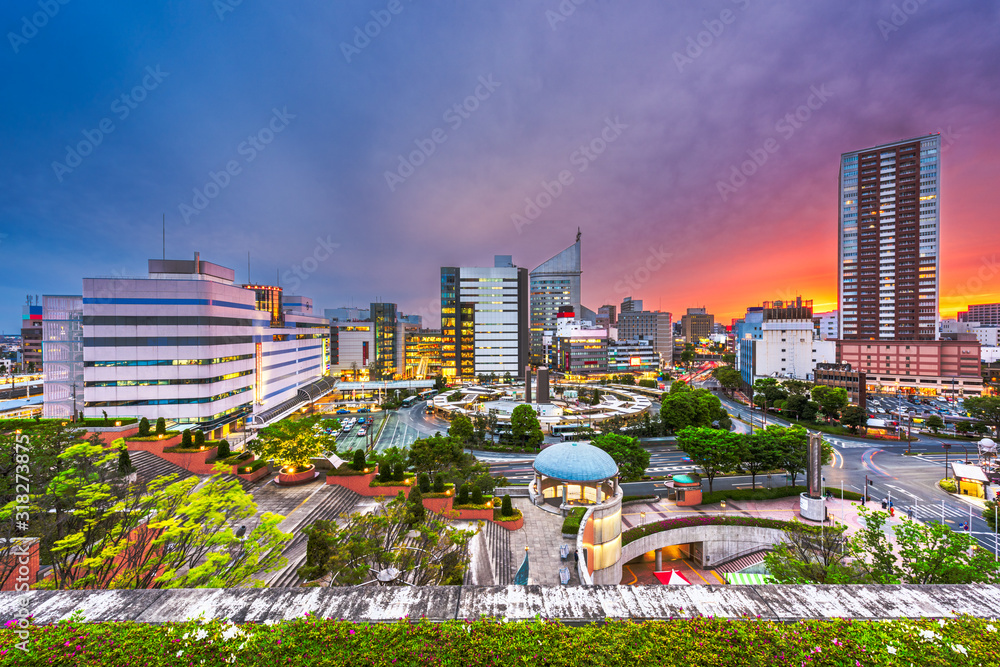 日本静冈市滨松市市区景观