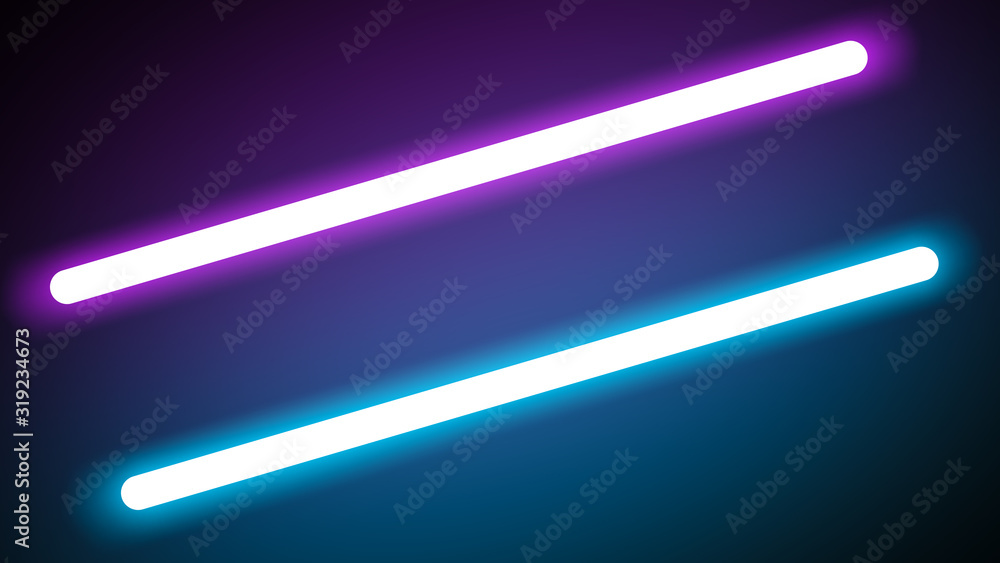 Lines color full pink blue or laser light neon light abstract background.