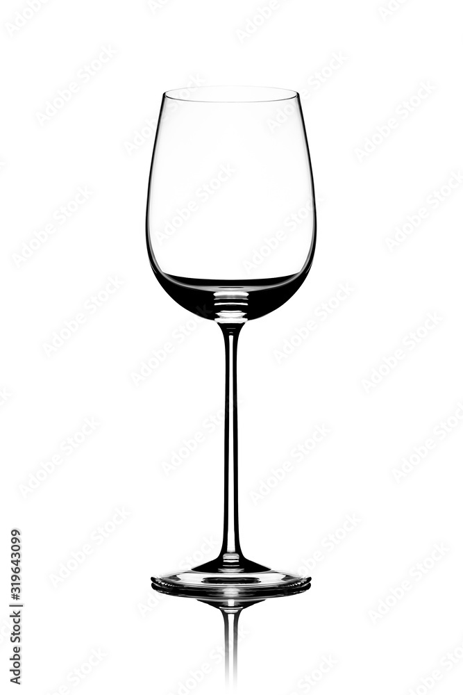 Wine Glass - empty & isolated on white