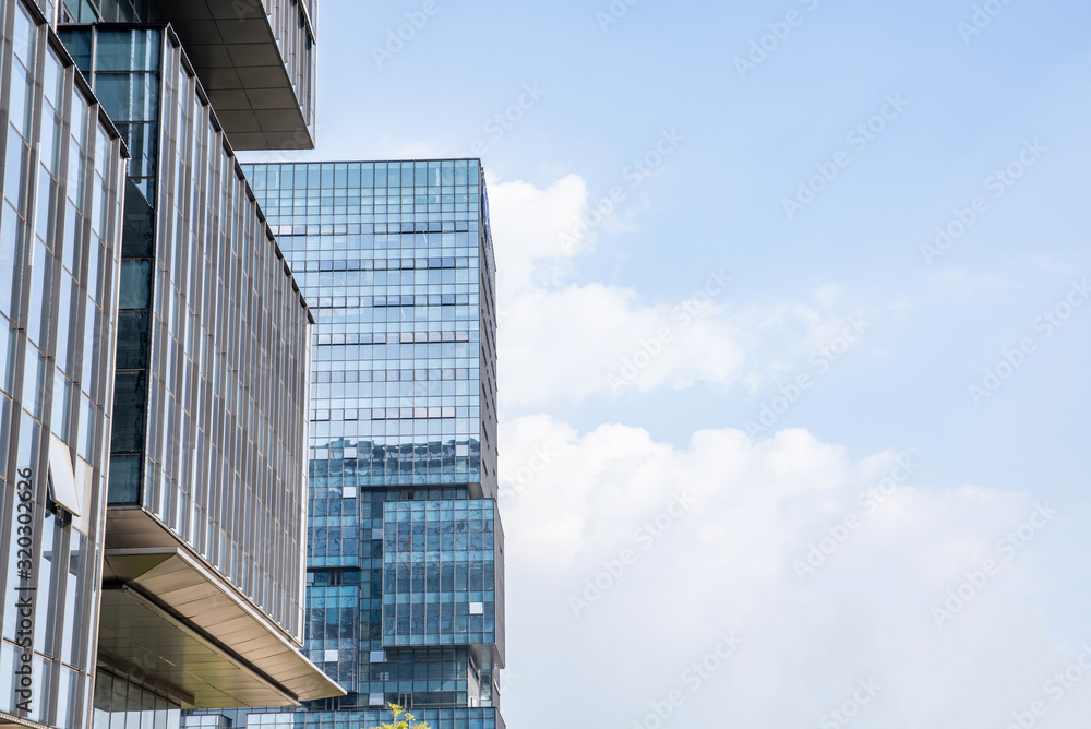 Nansha CBD building glass curtain wall in Guangzhou, China