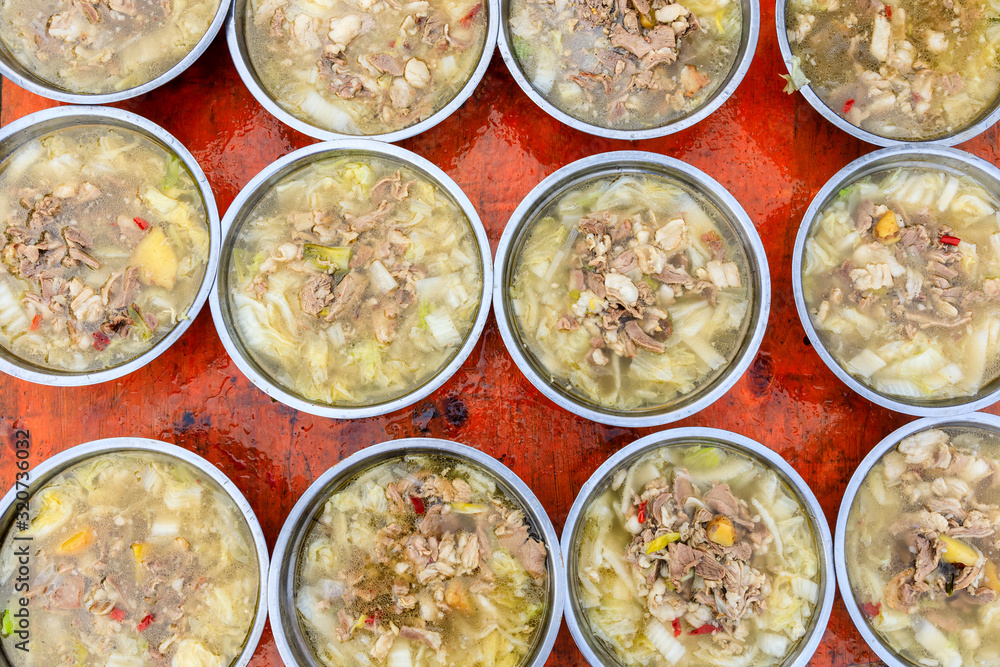 Tasty mutton soup,chinese traditional cuisine.