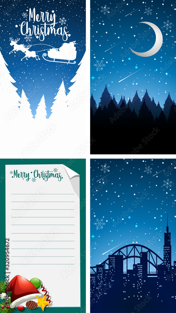 Background templates with christmas theme