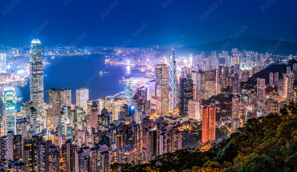 香港美丽夜景……