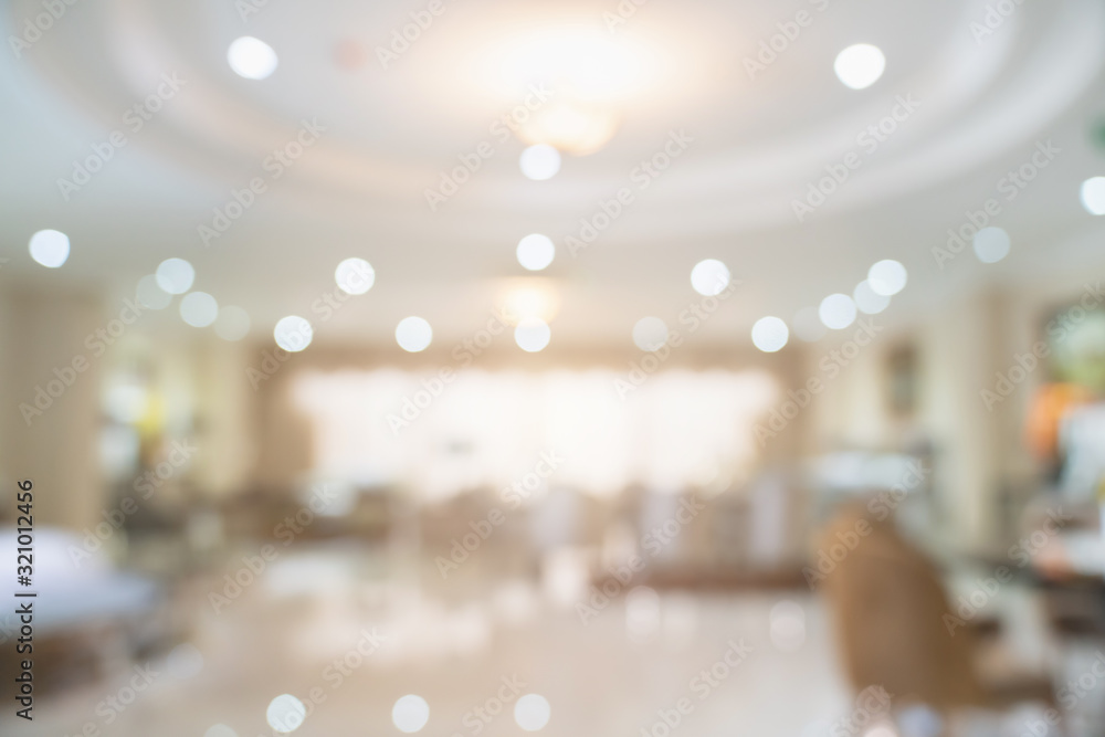 abstract blur background image of supermarket in shopping mall