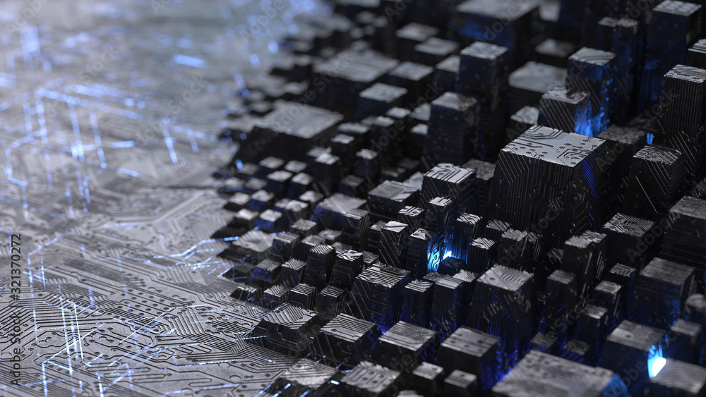 circuit board,abstract network technology background,3d rendering,conceptual image.