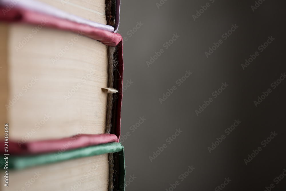 Books close-up - education and wisdom concept