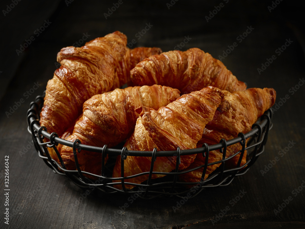 freshly baked croissants