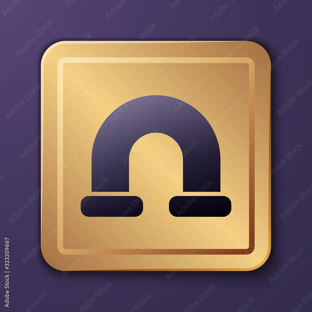 Purple Industry metallic pipe icon isolated on purple background. Plumbing pipeline parts of differe