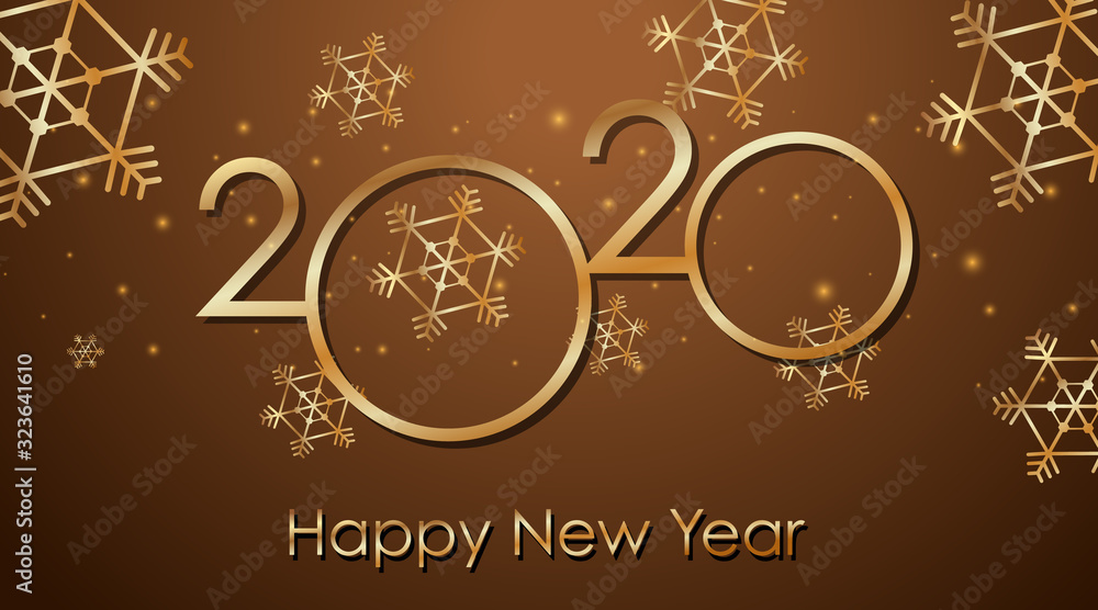 Happy new year background design for 2020