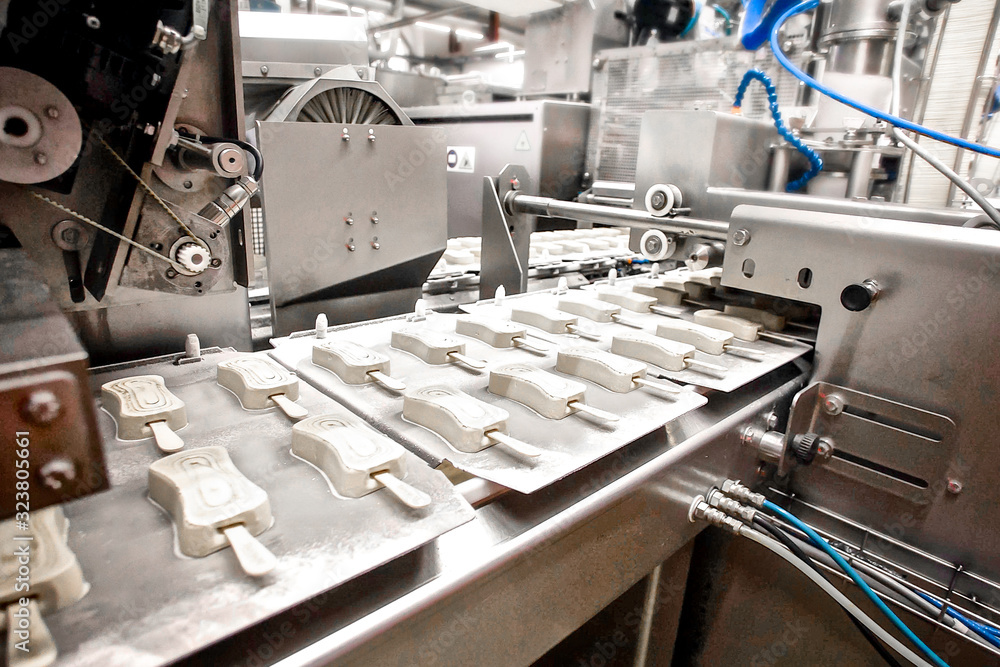 Automatic production line of ice cream