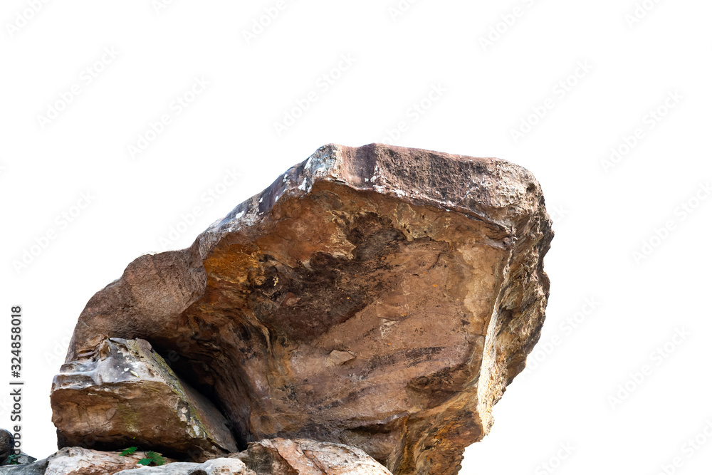 rock mountain isolate on white background