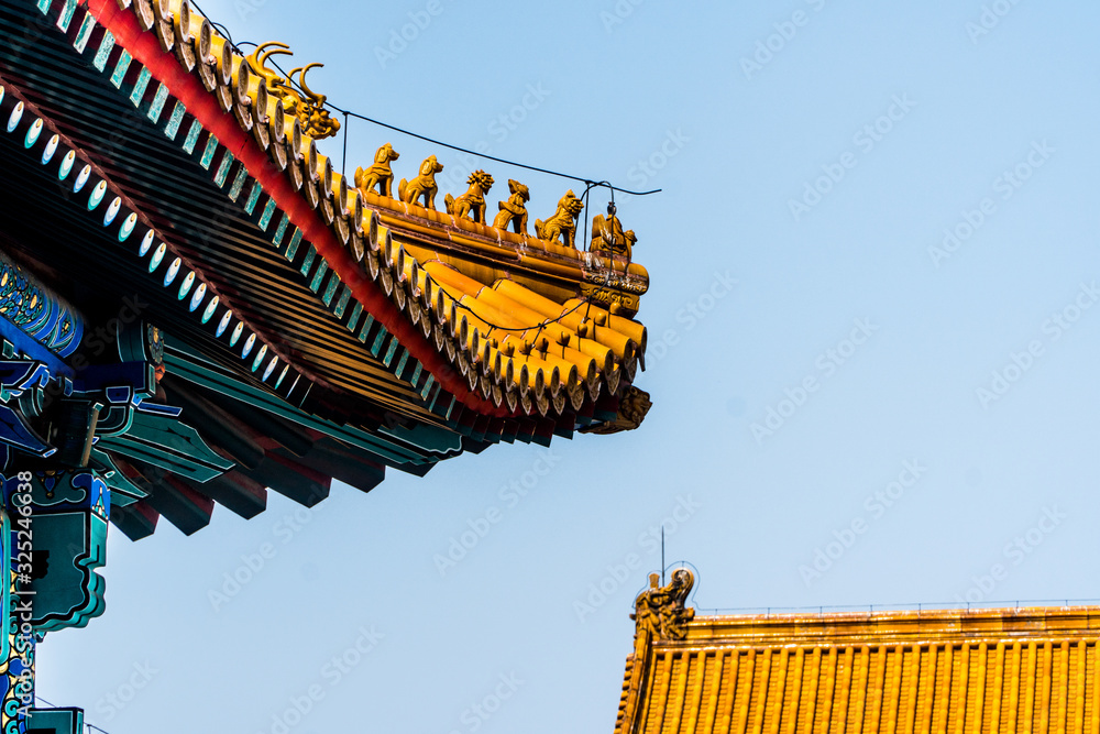 Scene of the Forbidden City in Beijing, China