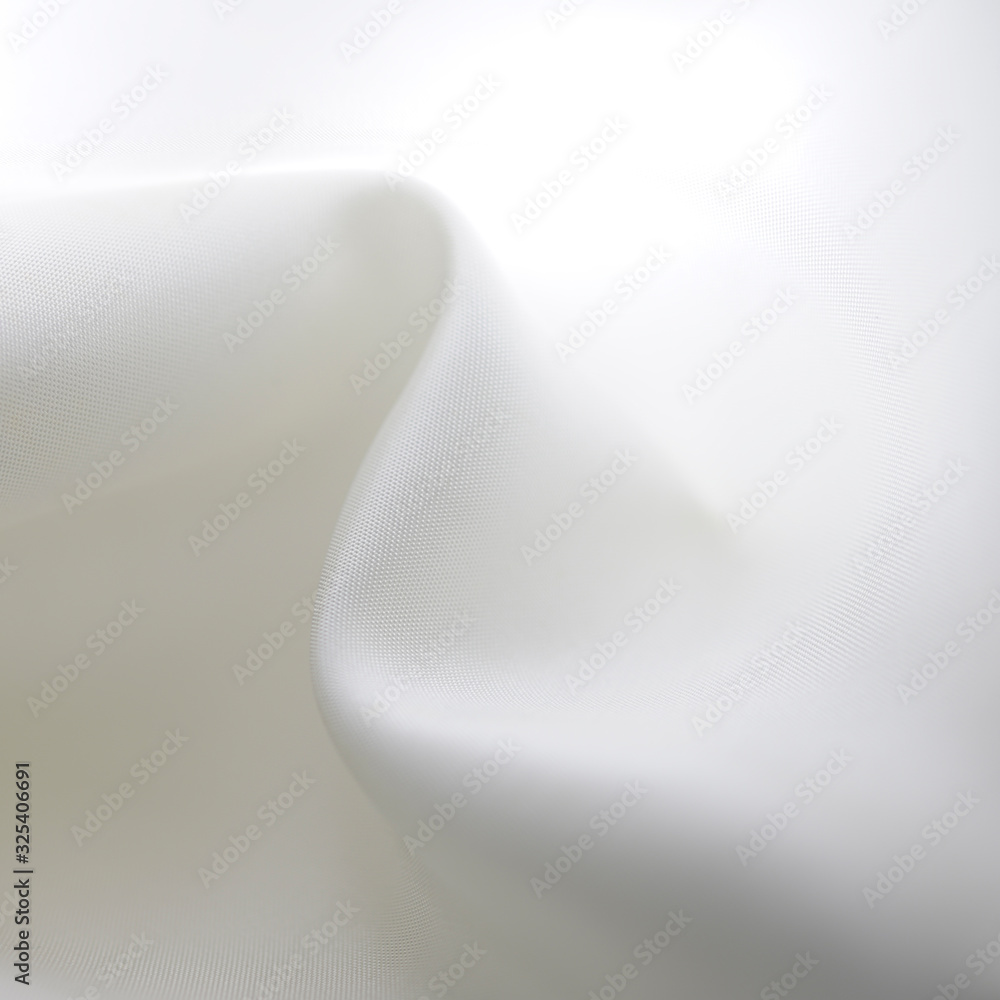 close up of white satin silky cloth