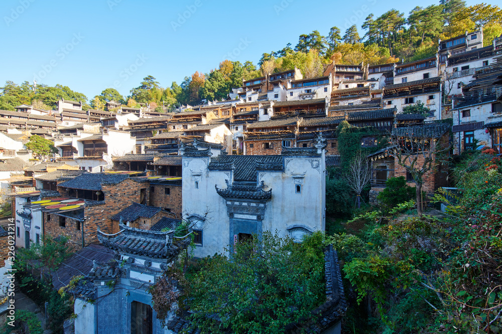 婺源县黄陵的山村。