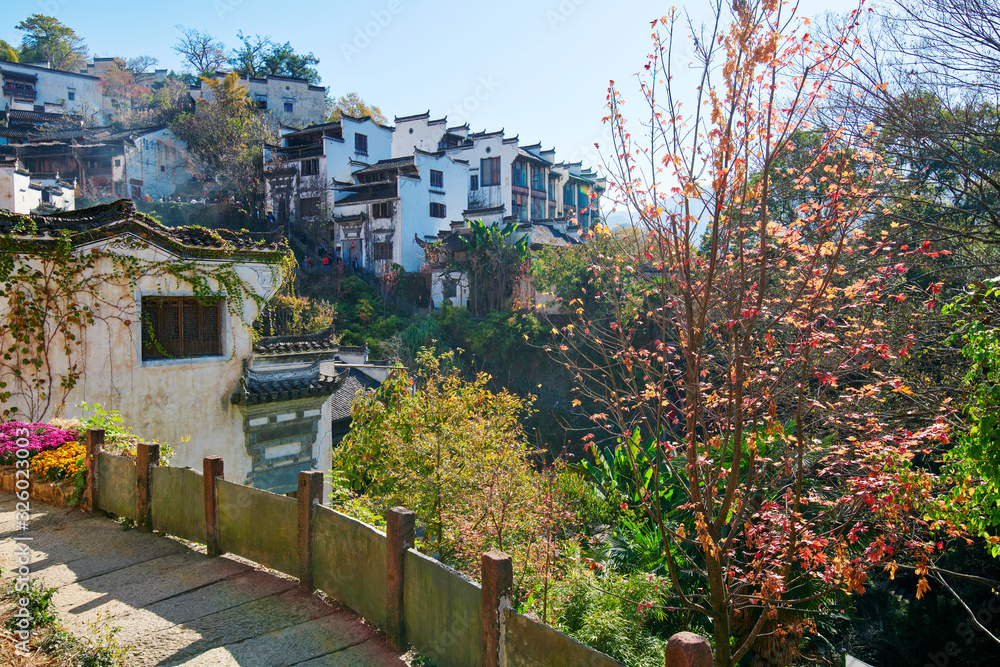 婺源县黄陵的山村。