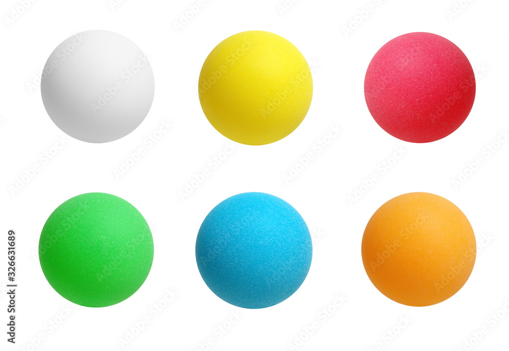 Collection of sport table tennis ball