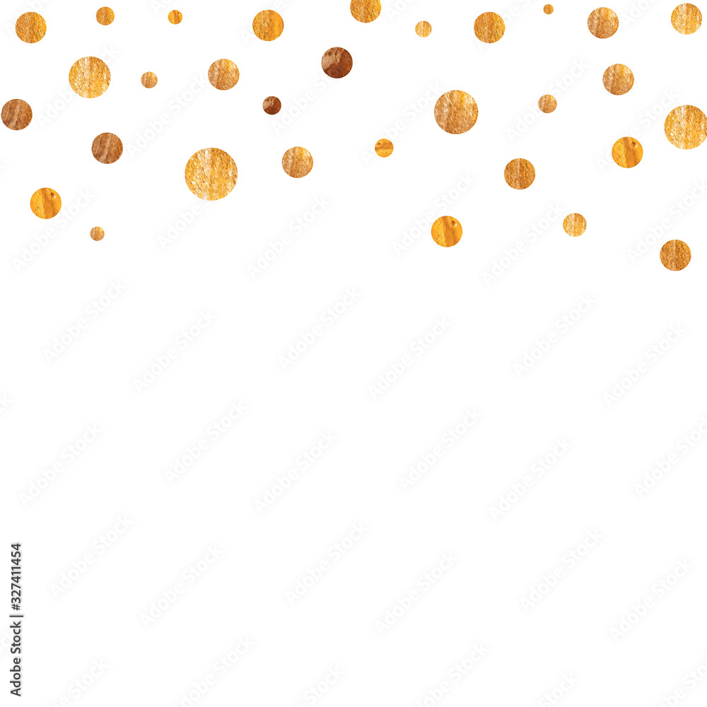 Abstract Golden Glossy Confetti  Background. Vector Illustration