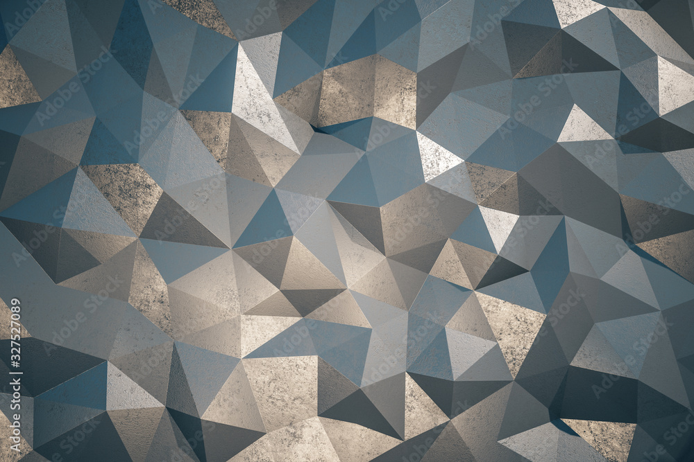 Abstract brown polygon patterned