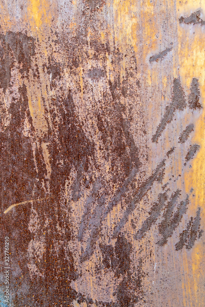 Rusty metal plate background material..