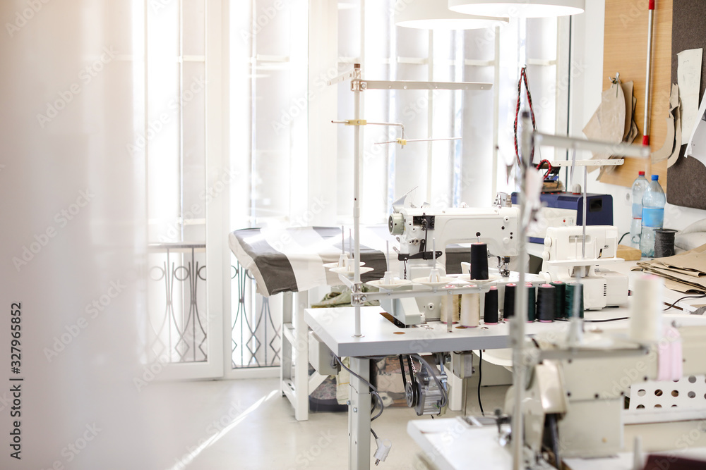 Interior of modern tailor workshop