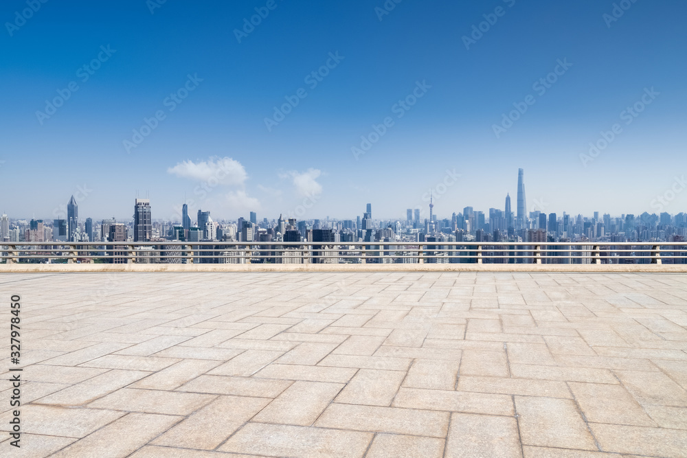 roof of platform in modern city