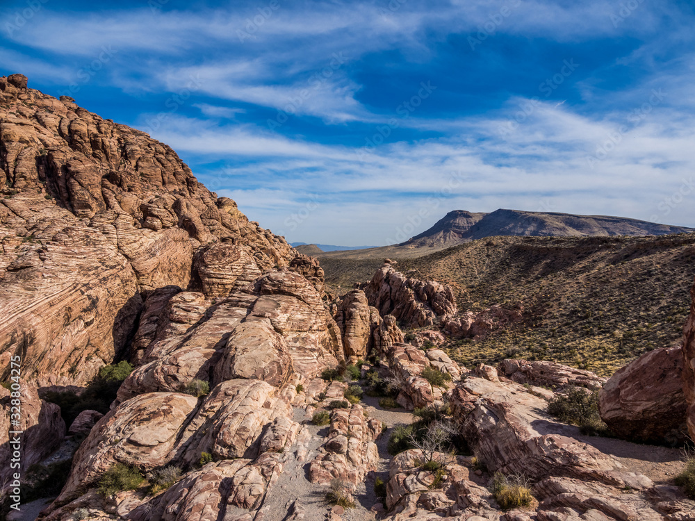 Colorful rocks of Red Rock Canyon