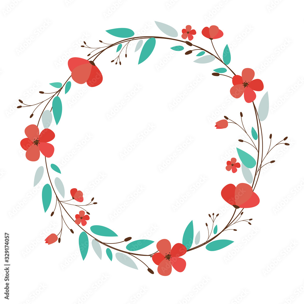 Abstract Design Flower Background Vector Illustration