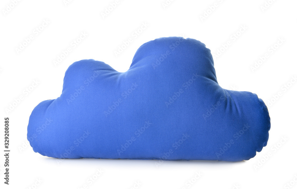 Soft pillow on white background