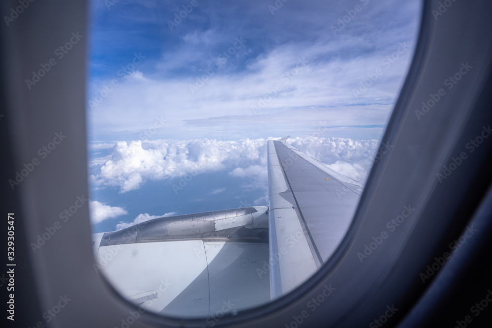 view from airplane window