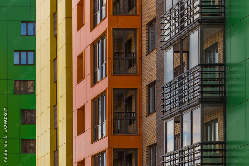 Modern building with blue sky