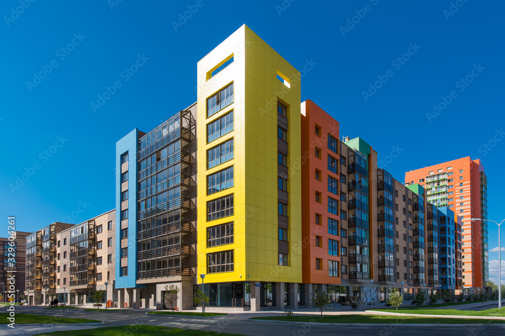 Modern building with blue sky