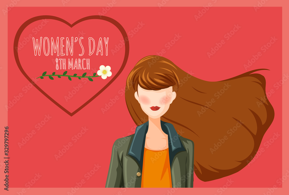 Background template for happy women day