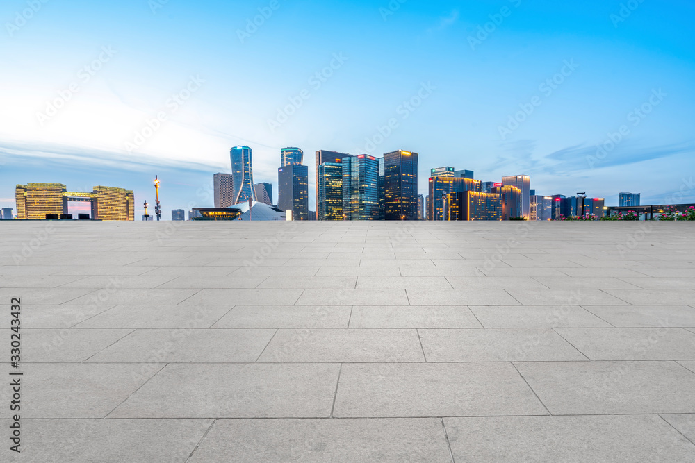 Plaza Brick Pavement and Architectural Landscape