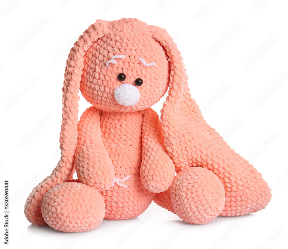 Cuddly toy on white background