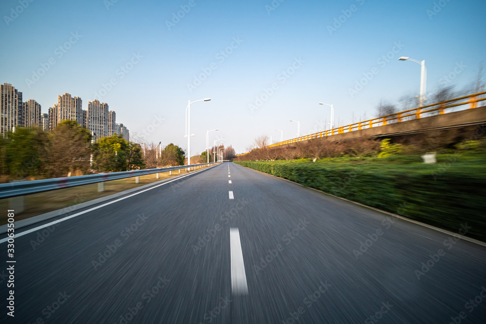 road in park