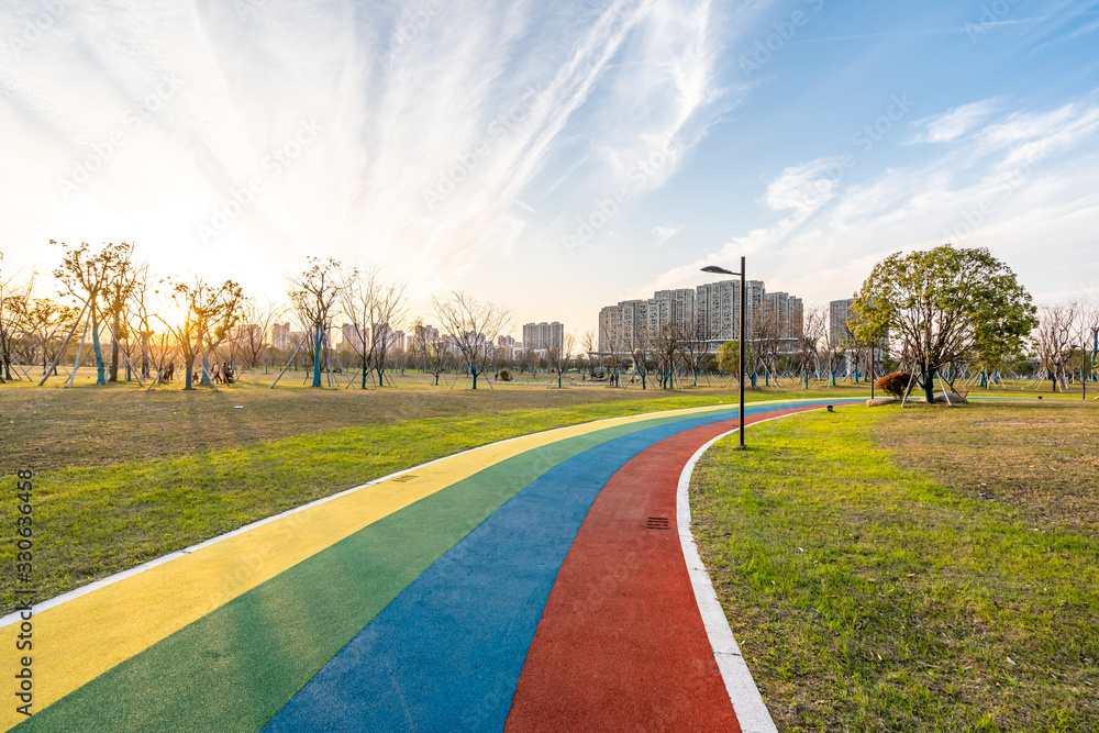 runway in park