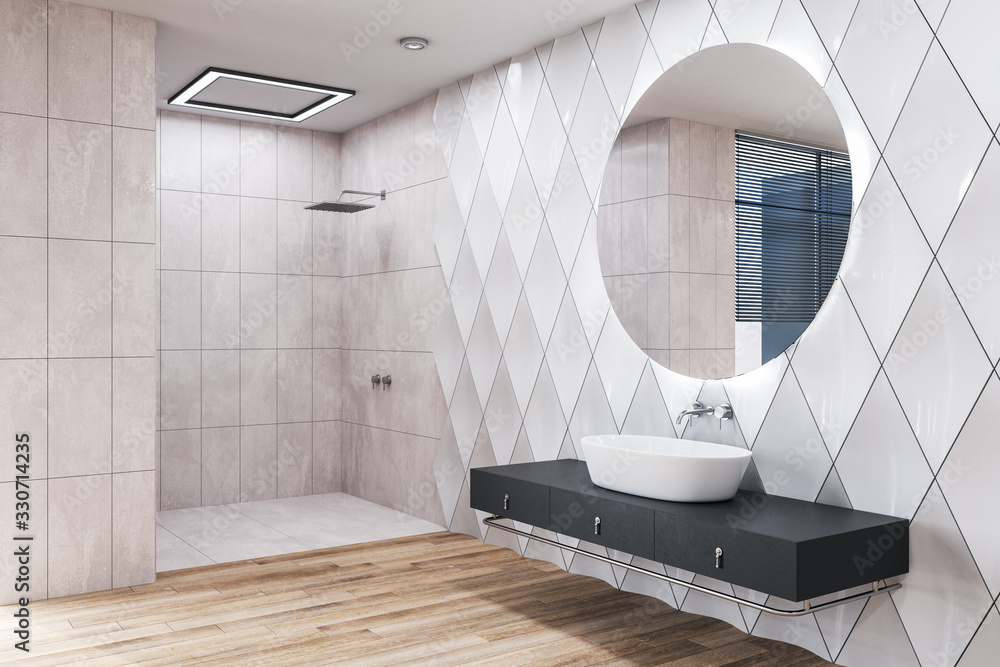 Modern bathroom interior room