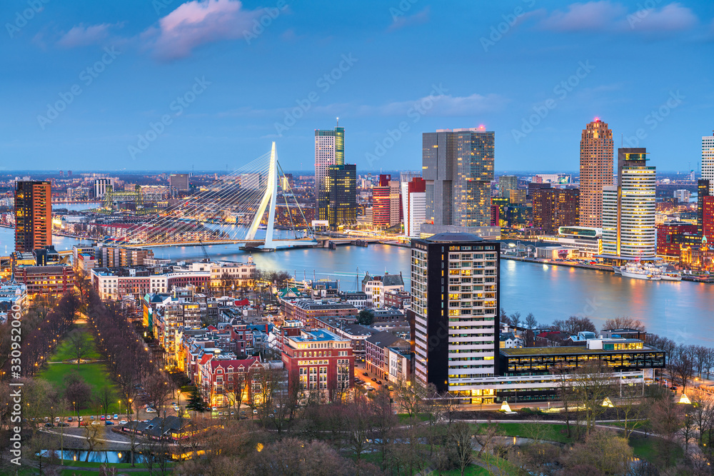 Rotterdam, Netherlands Skyline