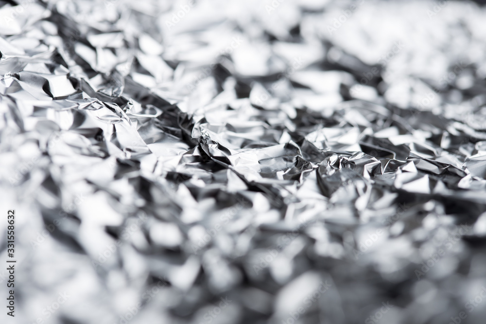 Abstract metal texture - aluminium foil background