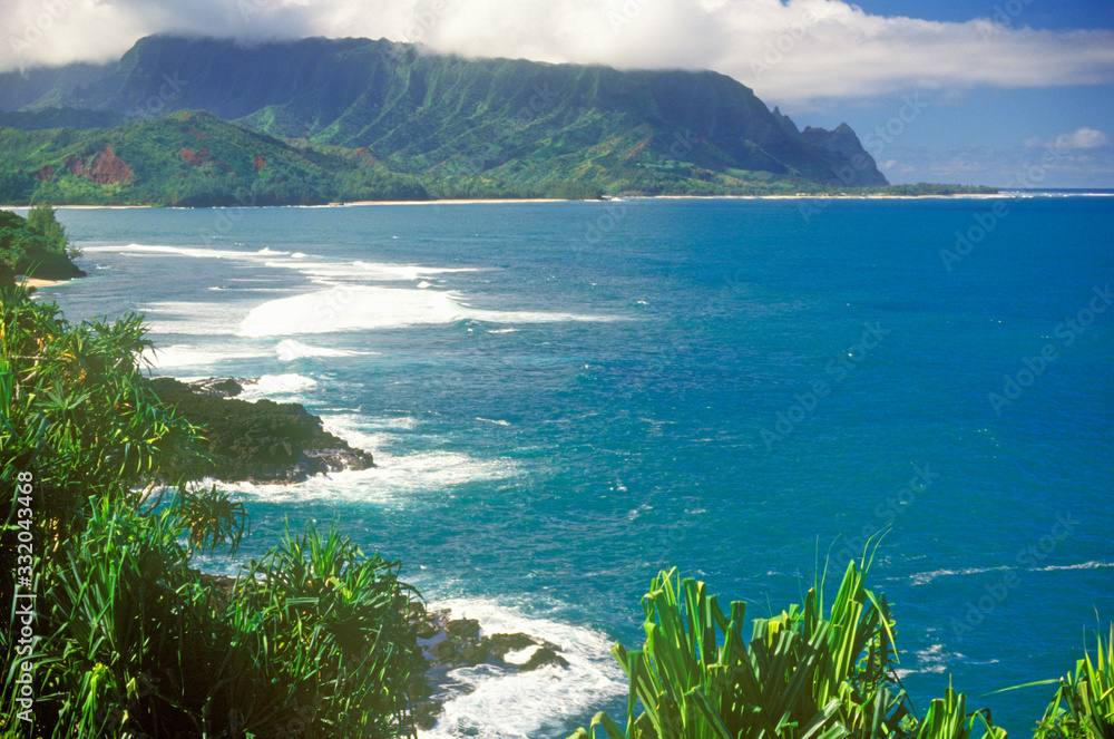 Coastline of Kauai, Hawaii