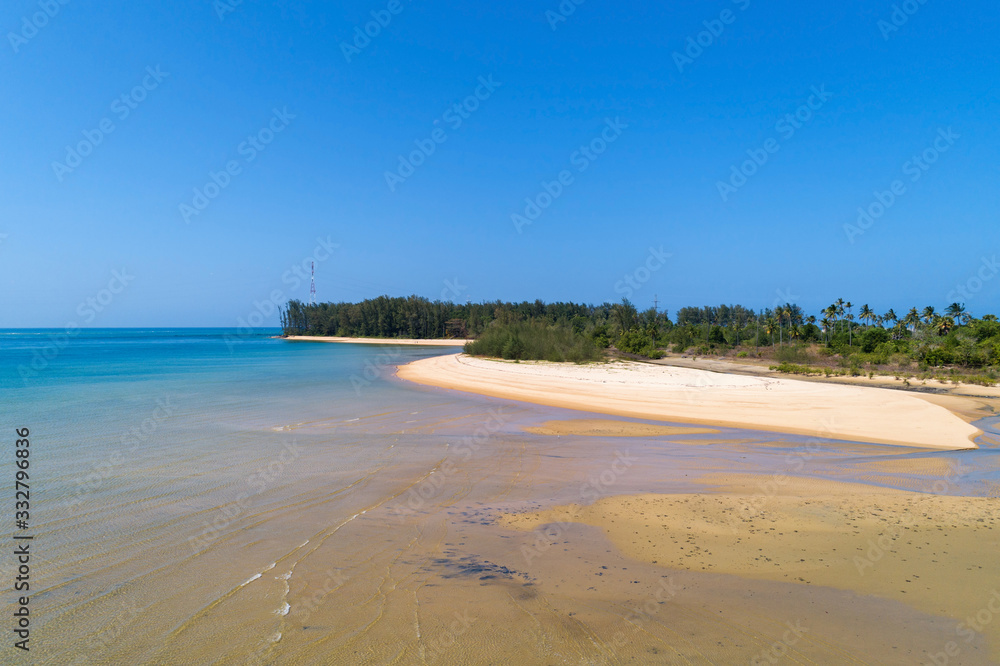 美丽热带海洋的景观自然风光，夏季海面美丽