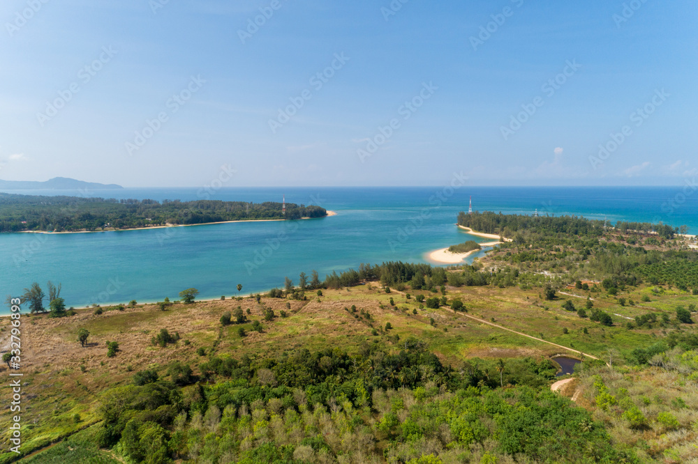 美丽热带海洋的景观自然风光，夏季海面美丽