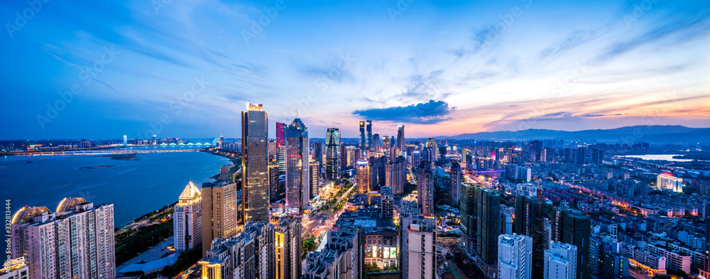 hong kong skyline at night