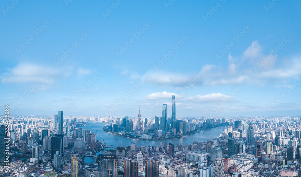 Shanghai City Panorama View